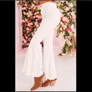 White Flared Jeans- Nanamacs